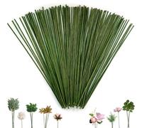 100 Pezzi Steli per Fiori, 25cm Gambo Floreale Filo, Filo per Composizioni Floreali, Fil di Ferro Modellabile, Fili a Stelo Floreale, Per Bouquet Fai Da Te