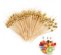 100 pezzi stuzzicadenti, accessori da cocktail, spiedini in legno, spiedini da cocktail, spiedini per finger food, stuzzicadenti, in legno, accessori per buffet, spiedini per snack, finger food feste