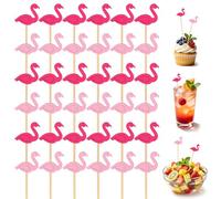 100 Pezzi Stuzzicadenti Cocktail Hawaii, Stuzzicadenti Decorativi Cocktail, Stecchini per Aperitivo, Bastoncini Cocktail Estivi, per Frutta, Feste, Dessert, Insalata, Cocktail per Decorazioni (B)