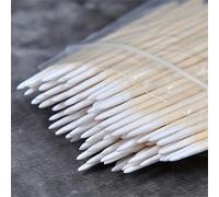 100 Pezzi Tamponi In Per Microblading, Tamponi In A Punta, Tamponi In A Precisione Multiplo Uso, Tamponi In Legno Per Make-up, Forniture Per Tatuaggi Permanenti Poliestere