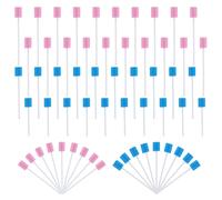 100 Pezzi Tamponi Monouso Spugna per Lgiene Orale Bastoncini per la Pulizia per