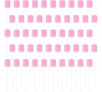 100 Pezzi Tamponi Orali Tamponi di Cotone, Lgiene Orale Bastoncini, Bastoncini Pulizia Cavo Orale Spazzolino Denti per L'igiene Orale Quotidiana e Bambini, Animali Domestici, Adulti, Anziani (Rosa)