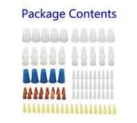 100 Pezzi Tappi Alta Temp/Mascheratura/Rivestimento a Polvere Silicone Cono Spin
