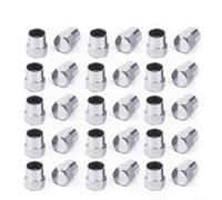 100 Pezzi Tappi Valvole Pneumatici Cromati In Plastica Argento Auto Camion Moto Aste Valvole Antipolvere Copertura Per Ruote E Cerchi Accessori 9,4x12mm