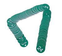 100 pezzi Targa con numero Etichette for chiavi Ciondolo in plastica Per Ristoranti