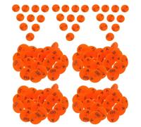 100 Pezzi Targhette Auricolari Numerate in PP Plastico 1-100 | Conigli e Furetti, Uso in Rifugi e Rilievi Sul Campo, Rondelle Bianche Incluse
