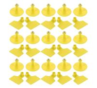 100 Pezzi Targhette Auricolari per Animali e Bestiame in Tpu | Resistenti a Freddo e Calore, Non Sbiadiscono, Lavorabili, per Uso in Fattoria su Animali