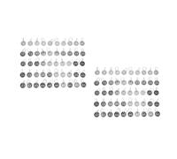 100 Pezzi Targhette Numerate in Acciaio Inossidabile, Rotonde | Design Cavo, Resistenti a Graffi e Usura, per Codifica Ordinata e Gestione Efficiente delle Chiavi
