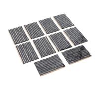 100 Pezzi Tasselli Ripara Gomme 100x4mm Strisce di Gomma per Riparazione Pneumatici Tubeless per Auto Moto Kit Riparazione Forature Senza Colla