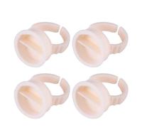 100 pezzi Tattoo Ring Ink Ring Cup Silicone Forniture per tatuaggi semipermanenti per supporto per pigmenti(Large with partition)