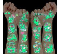 100+ Pezzi Tatuaggi per Bambini Unicorno, Luminosi Stickers Bambine Attacca Stacca Giochi Regali Bambina 3-12 Anni Gadget Compleanno Bambine Tatuaggi Temporane Trasferelli per Bambini Giochi Bambina