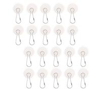 100 Pezzi Trasparente Gancio da Soffitto Adesivo Portata 2 kg, senza Fori | Soffitto e Superfici Lisce, Senza Tracce e Rimozione Facile, per Lanterne e Decorazioni Leggere