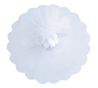 100 Pezzi. Tulle Rotonde Bianche, sacchettini in Organza, per Matrimonio, Comunione, Sacchetto Regalo, per Battesimo, Gioielli, Organza, bomboniere, Battesimo, Natale, Comunione, Cerchio, in Organza