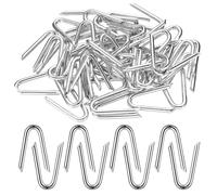 100 Pezzi U Nails, Chiodo per Recinzione a Forma di U, Chiodi per Recinzioni, Graffette per Recinzioni per Unghie, per Fissaggio di Recinzioni, Rete Parasole, Filo di Pollo