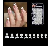 100 Pezzi Unghie Finte Francesi Corte Mezza Copertura Unghie Finte Consigli per Unghie Finte Unghie Artificiali Estensione Unghie Finte Unghie Finte Consigli per Unghie Finte Set per Donna