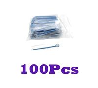 100 Pezzi Usa E Getta Specchi Per Esami Della Bocca Strumenti In Plastica Blu