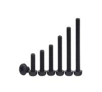 100 pezzi viti a testa tonda in nylon nero, bulloni a croce isolati in plastica(M4x10)