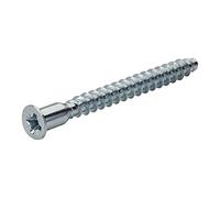 100 Pezzi - Viti Confirmat con Intaglio a Croce PZ3 / 7 x 50 mm/a Testa Svasata/Viti di Collegamento per Angoli/Viti di Collegamento per Mobili/Connettori per Armadi/Acciaio Zincato/SOTECH