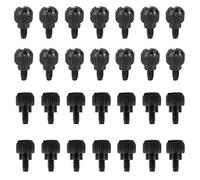 100 Pezzi Viti Zincate a Testa Zigrinata,Viti per Computer,Viti per Scheda Madre 6# -32 × 6 mm Viti a Testa Zigrinata in Lega,Vite a Testa Zigrinata per Coperchio/Alimentatore/Riparazione Fai-da-Te