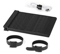 100 Pezzif Fascette per Cavi Riutilizzabili, 20 cm Fascette Stringicavo Regolabili,per Organizzare i Cavi in Casa e Ufficio e pianta da giardino, Niente più Disordine- Nero