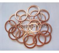 100 Pezzo Anelli di Rame per Guarnizione Cu 22 x 29 X 1,5 MM din 7603 Forma A