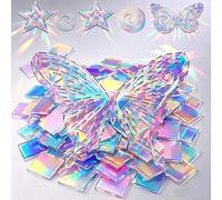 100 piastrelle a mosaico in acrilico, 2 x 2 cm, quadrate per mosaici, cubi acrilici colorati per progetti fai da te, vasi, cornici per foto, sottobicchieri e decorazioni