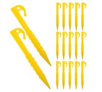 100 picchetti for tenda, in plastica, resistenti al vento, for campeggio, escursionismo, chiodature da terra, accessori for il paesaggio del giardino Per Tende
