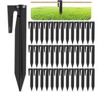 100 Picchetti per Filo Perimetrale Robot Tosaerba, Ganci da Terra in Acciaio Zincato per Fissare Cavo Confine, Facile Installazione, Ideale per Husqvarna, Bosch, Ambrogio e Altri Modelli
