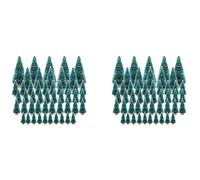 100 piccoli alberi di pino artificiali in miniatura, per decorazioni fai da te e feste di Natale