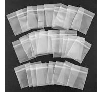 100 piccoli sacchetti di plastica, 4 x 3 cm, piccoli sacchetti di plastica, trasparenti, riutilizzabili, per anelli, orecchini, caramelle, foglie di tè, charm, pillole