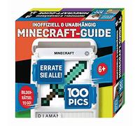 100 PICS 20208062 - Gioco a quiz, guida MC non ufficiale e indipendente, gioco educativo per tutta la famiglia, Brainteaser, gioco da viaggio per adulti e bambini dai 6 anni in su