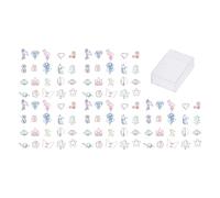 100 pièces 20 trombones de couleurs différentes, mignons multi-usages exquis placage coloré trombones en métal réutilisables pour bureau à domicile bureau école paperasse