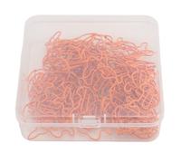 100 pièces de trombones en forme de lapin, jolis trombones métalliques décoratifs en forme d’animaux, marque-pages en acier inoxydable antidérapants avec boîte de rangement pour le (Arancia)