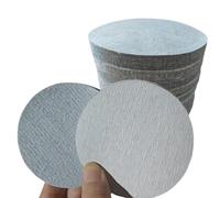 100 Pieces White Coated Flocked Deburring Pads 80 Grit Sanding Discs | 12.2cm Metal Wood Sanding Disk 80 Grit Sanding Discs for Automotive Furniture Body Drywall Household