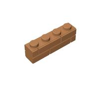 100 pietre 1 x 4 gommini effetto clinkstone, 1 x 4 pezzi, compatibili con Lego, colore: caffè chiaro