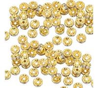 100 pietre di strass di scena decorativi perline distanziali di moda forniture di gioielli allentati perline perfette per la fabbricazione di gioielli e progetti