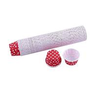 100 Piezas Paper Cake Cup Cupcake Cases Baking Cup Liners Muffin Dessert per matrimoni(Red)