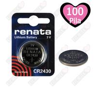 10 PILE 3V CR2430 CR 2430 BATTERIA BOTTONE PILA A LITIO RENATA