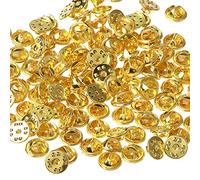 100 pin di chiusura spille di chiusura a farfalla, clip a farfalla, cravatta, puntine di ricambio, per artigianato, produzione di colore oro