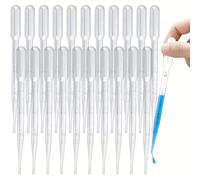 100 pipette in plastica usa e getta da 3 ml, contagocce trasparenti, per oli essenziali, vernici, esperimenti di laboratorio, contagocce preciso per trasferimento di liquidi