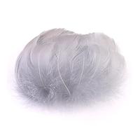 100 piume colorate per fai da te,piume d'oca naturali,piume d'oca indiane,per fai da te,maschere,cappelli,orecchini,decorazione per capelli,acchiappasogni,matrimonio,carnevale,feste,5-8 cm,grigio