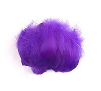 100 piume colorate per fai da te,piume d'oca naturali,piume d'oca indiane,per fai da te,maschere,cappelli,orecchini,decorazione per capelli,acchiappasogni,matrimoni,carnevale,feste,7-12 cm,viola scuro