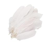 100 piume d'oca bianche da 15,2 a 20,3 cm miste per la creazione di gioielli artigianali con piume di cigno per matrimoni, casa, feste, decorazioni fai da te, lavori di cucito e artigianato