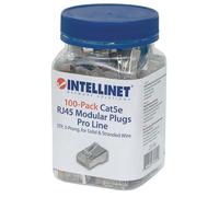 Intellinet Confezione 100 Plug Modulari Pro Line RJ45 Cat.5e STP