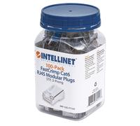 100 plug RJ45 passanti Cat6 FastCrimp - Intellinet IWP-CAT6SJ