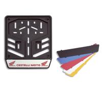 100 PORTATARGA MOTO PLASTICA CON LISTELLO IN ALLUMINIO ESTRAIBILE PERSONALIZZATO
