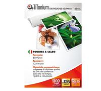 100 POUCHES 60x90mm 125my BUSINESS CARD TiTanium [PP525-08T]