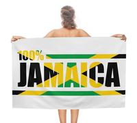 100% Pride JAMAICA divertente telo mare 127 x 76 cm asciugamani da bagno ad asciugatura rapida leggeri per piscina