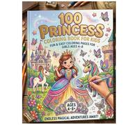 100 Princess Coloring Book for Kids