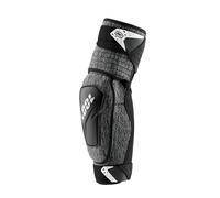 100% PROTECCIONES Fortis Elbow Guards Heather Grey/Black-S/M, Gomitiere Unisex Adulto, Nero, ESTANDAR